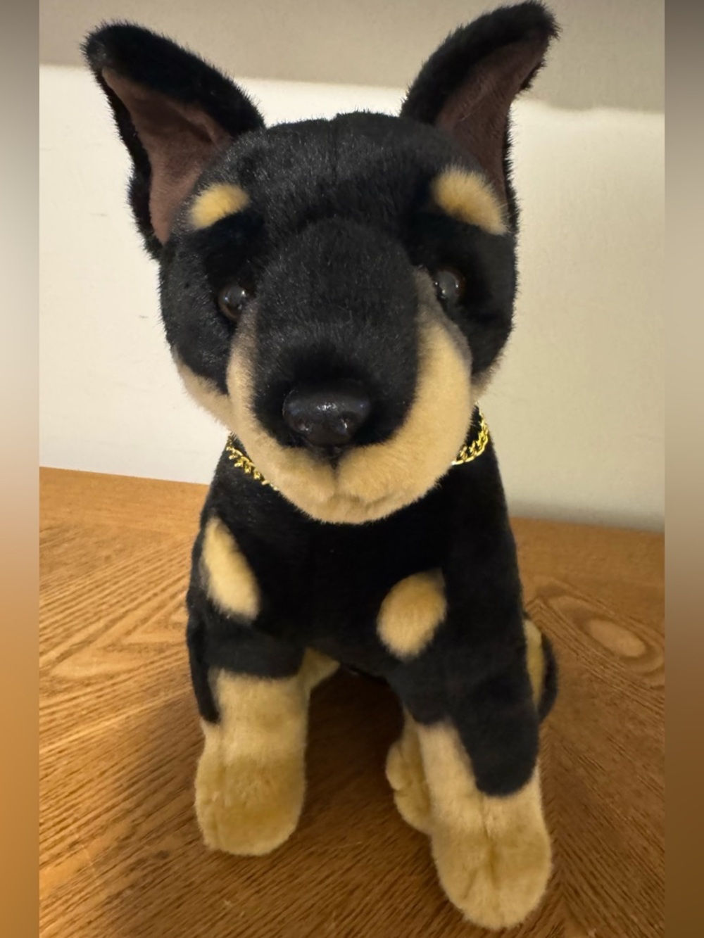 Realistic Doberman Dog Stuffed Animal Plush Toy, Animal Plushies, 11in
